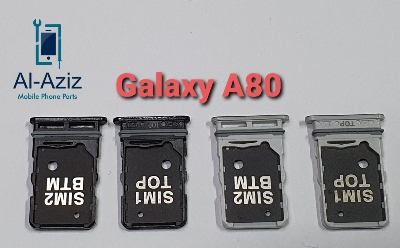 Picture of Samsung galaxy a80 আসল সিম ট্রে ডুয়াল সিম ডোর স্লট রিপ্লেসমেন্ট