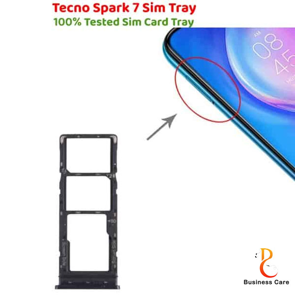 Picture of Tecno spark 7 এর জন্য সিম কার্ড হোল্ডার ট্রে-কালো-নীল-সবুজ-সাদা
