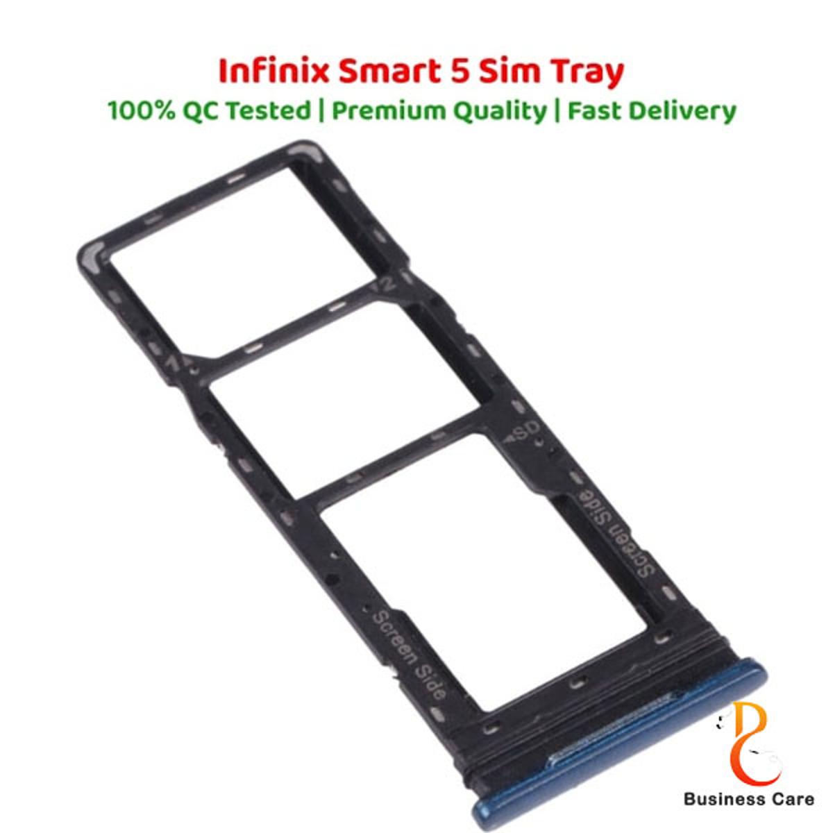 Picture of Infinix smart 5 2020 এর জন্য সিম কার্ড হোল্ডার ট্রে-নীল-সাদা-সবুজ-কালো