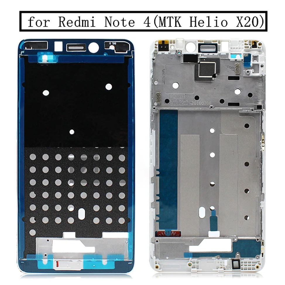 Picture of for Xiaomi Redmi Note 4 MTK Middle Frame Plate LCD Supporting Mid Faceplate Frame Bezel Housing Replacement Repair Spare Parts
