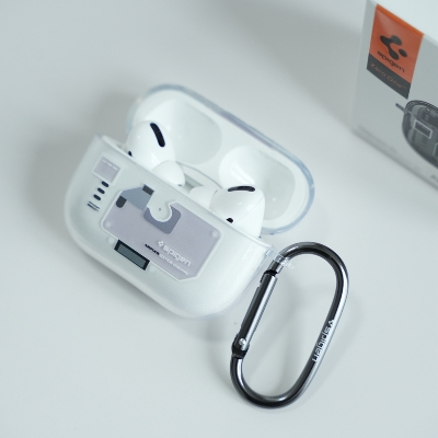 Picture of Spigen Zero One Transparent TPU Silicone Soft Case for AirPods Pro 2nd Generation Case(2024) Protective Case Cover with Metal