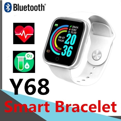 Picture of Y68 Smart Watch Life Waterproof Fitness Tracker Heart Rate Monitor Blood Pressure Wireless Smartwatch For IOS Android Picture of Y68 Smart Watch Life Waterproof Fitness Tracker Heart Rate Monitor Blood Pressure Wireless Smartwatch For IOS Android