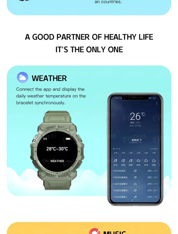 Picture of FD68S New Smart Watches Men Women Wireless
Smartwatch Touch Smart Bracelet Fitness Bracelet
Connected Watches for Android