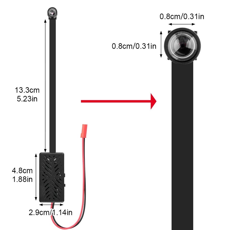 Picture of Mini Camera HD 4K 1080P Wifi IP Micro Camcorder
Portable Wireless Module Video Record Support Remote
View P2P 90 degrees Camera