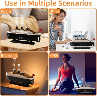 Picture of Aroma Diffuser Ship Cool Mist Humidifier with Remote Control Aroma Diffuser Humidifiers