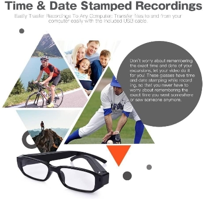 Picture of Camera Glasses HD 1080P Video Sunglasses Sports Glasses Outdoor Cycling