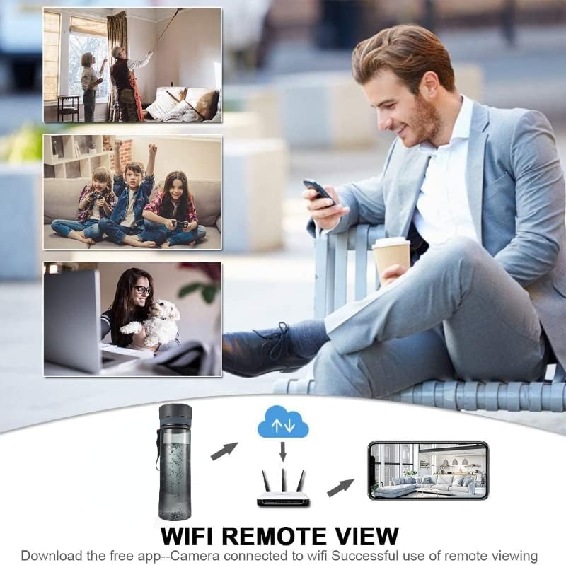 Picture of Water Bottle IP WIFI Camera with Battery Backup and Remote Viewing