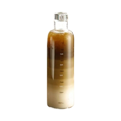 Picture of HIFUAR New Plastic Water Bottle with Time Marker - Leakproof & Large Capacity