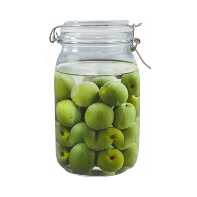 Picture of 1500ml Airtight Glass Food Storage Container with Leakproof Rubber Gasket