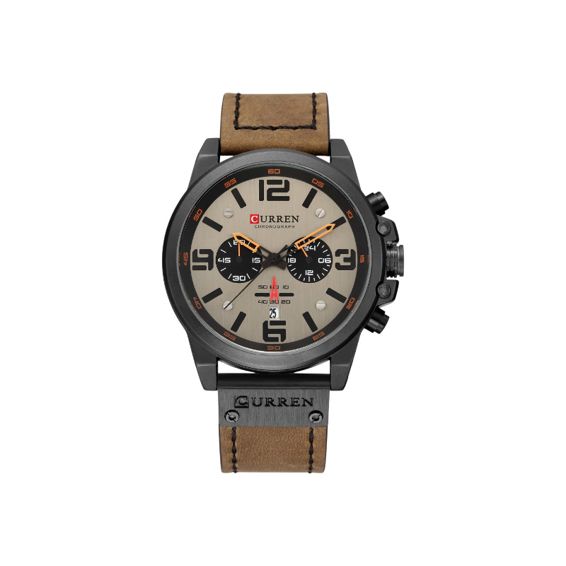 Picture of CURREN Luxury Military Sport Watch for Men – Leather Strap, Quartz Movement, Date Display