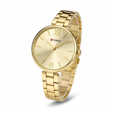 Picture of CURREN 9017 Women's Golden Stainless Steel Analog Watch – Elegant Quartz Timepiece