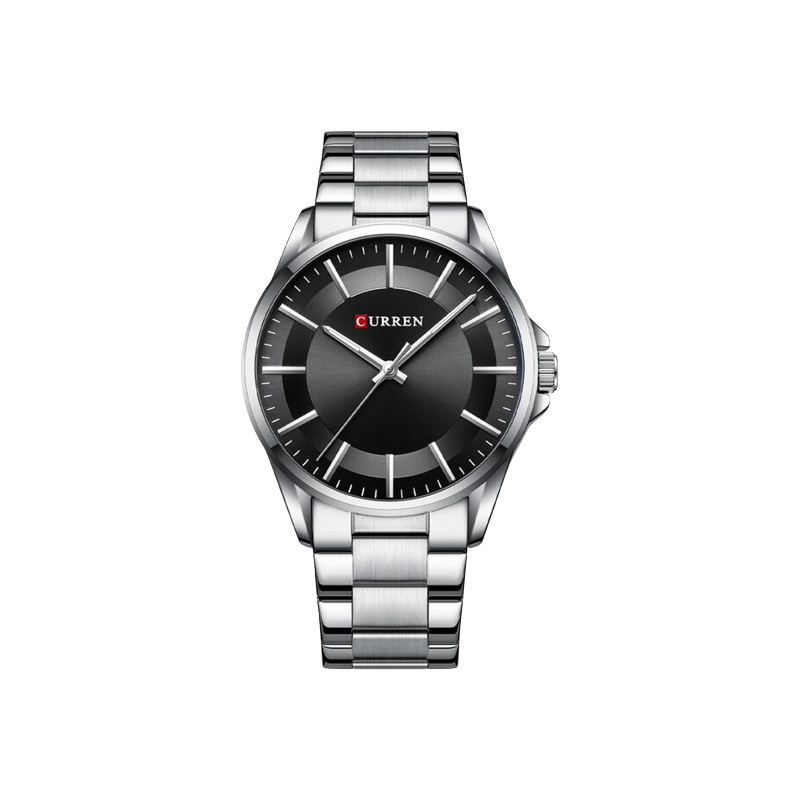 Picture of CURREN 8429 Men's Silver Stainless Steel Analog Watch – Black & Silver