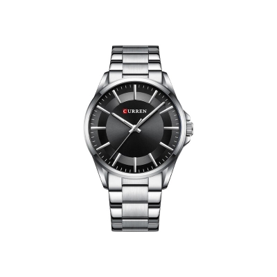 Picture of CURREN 8429 Men's Silver Stainless Steel Analog Watch – Black & Silver