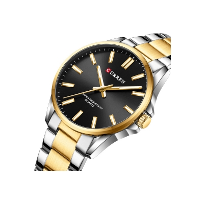 Picture of CURREN 9090 Men's & Women's Stainless Steel Analog Quartz Watch Set – Elegant Timepieces for Couples