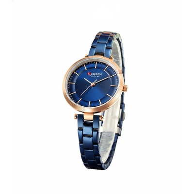 Picture of CURREN 9093 Women's Stainless Steel Analog Quartz Watch – Silver & Blue