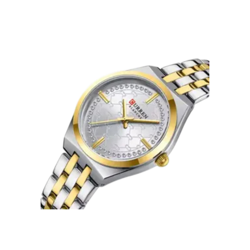 Picture of CURREN 9096 Women's Luxury Stainless Steel Quartz Watch – White Dial