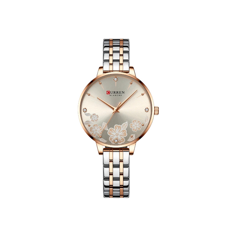 Picture of CURREN 9068 Women's Luxury Two-Tone Ash Stainless Steel Fashion Quartz Watch