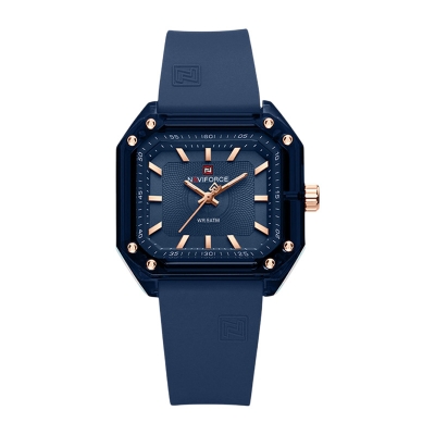 Picture of Naviforce 7106 Women's Fashion Quartz Watch – Blue Dial with Leather Strap