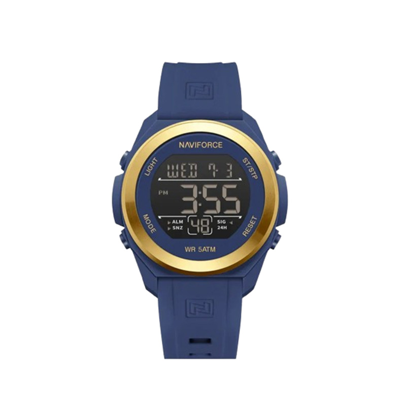 Picture of Naviforce 7111 Men’s Stylish Analog Quartz Watch – Gold Case with Blue Dial