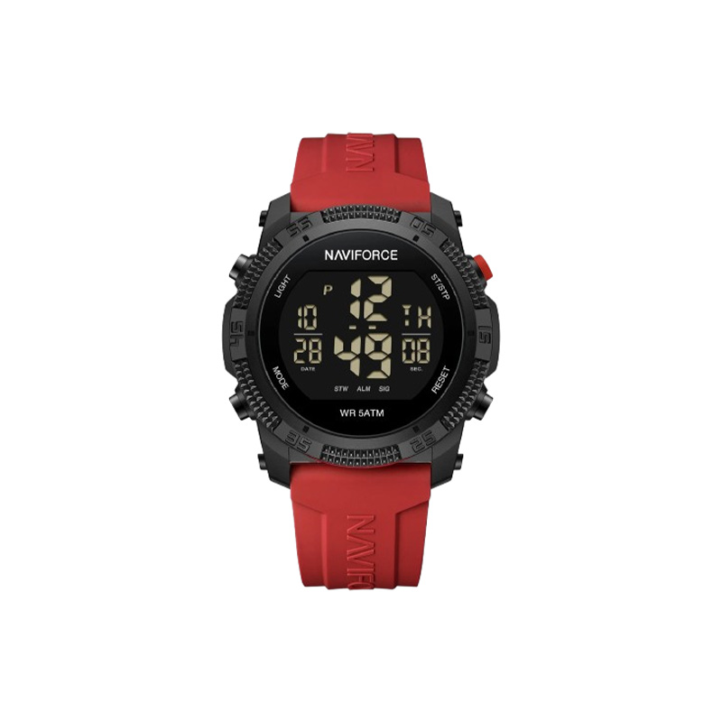 Picture of Naviforce 7104 Men’s Sport Quartz Watch – Bold Red Dial with Leather Strap