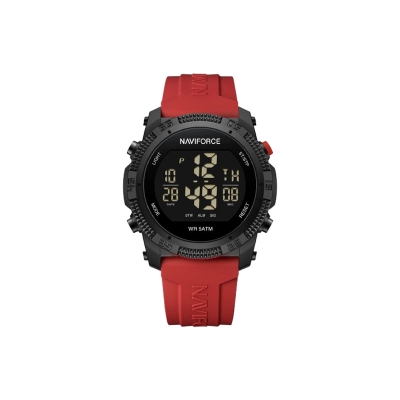 Picture of Naviforce 7104 Men’s Sport Quartz Watch – Bold Red Dial with Leather Strap