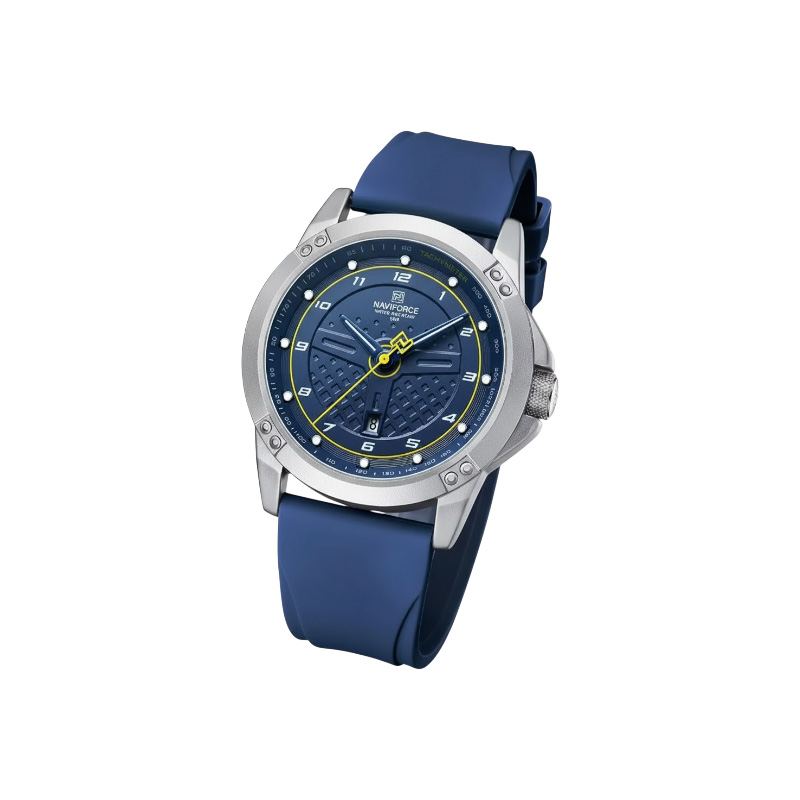 Picture of Naviforce 8031 Men's Analog-Digital Sports Watch – Blue Dial with Black Strap