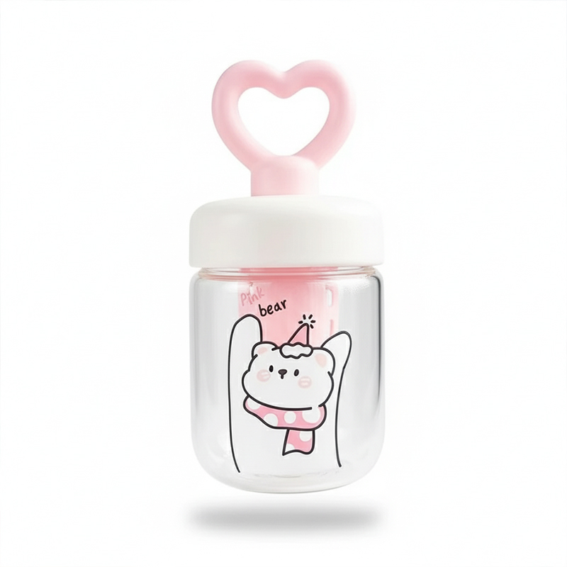 Picture of Aesthetic Dopamine-Colored Glass Mug – High-Temperature Resistant & Anti-Burst Design for Girls