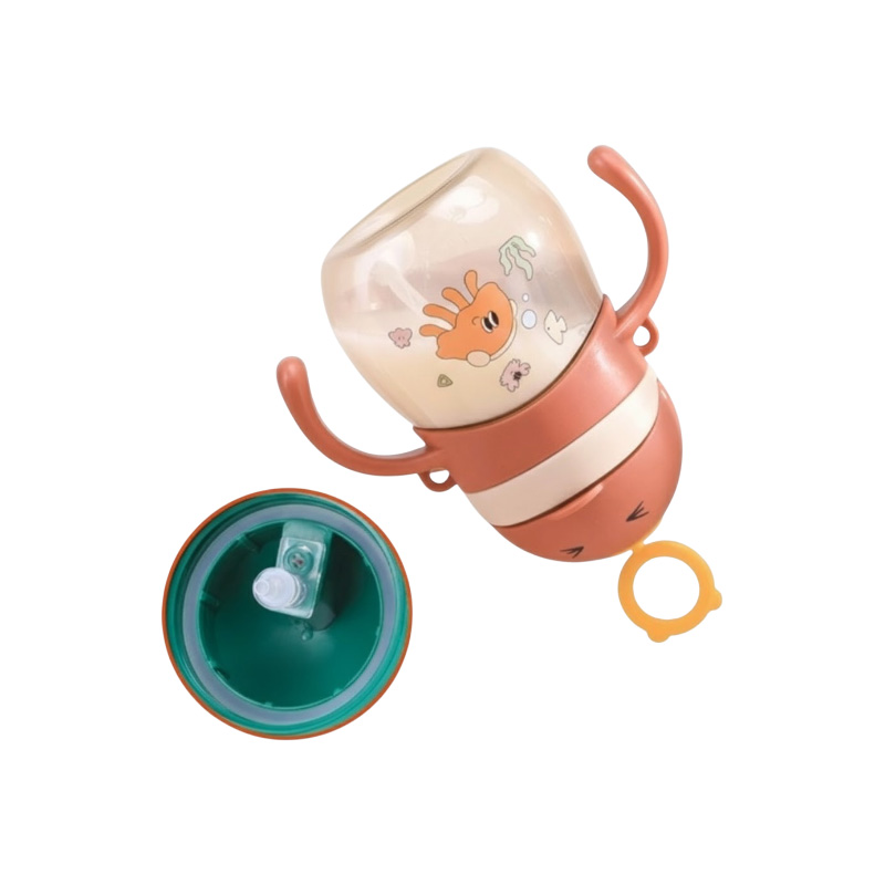 Picture of Kids Straw Training Cup with Handle – Heat-Resistant, Leak-Proof & Drop-Proof Plastic Sippy Cup