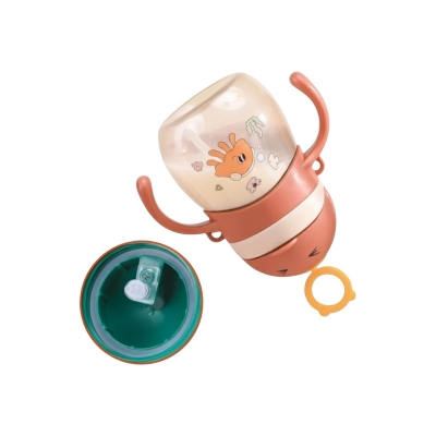 Picture of Kids Straw Training Cup with Handle – Heat-Resistant, Leak-Proof & Drop-Proof Plastic Sippy Cup