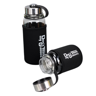 Picture of Premium Borosilicate Glass Water Bottle – 1000ml & 1300ml | Leakproof, Eco-Friendly, with Protective Sleeve