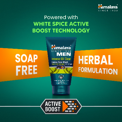 Picture of Himalaya Men Intense Oil Clear Lemon Face Wash 100ml
