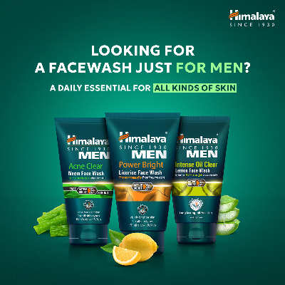 Picture of Himalaya Men Intense Oil Clear Lemon Face Wash 100ml