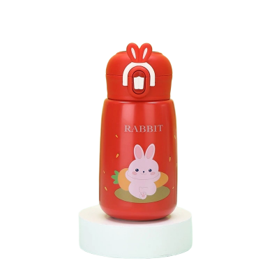 Picture of New Cartoon Bunny Smart Thermos Bottle | Cute Kids Insulated Flask with LED Temperature Display