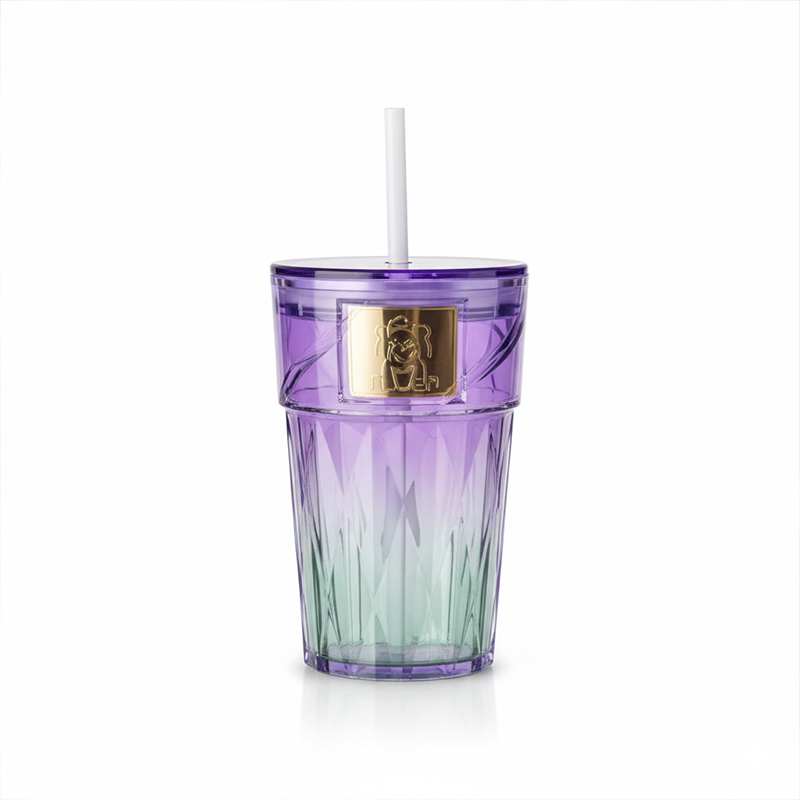 Picture of Duoai Glass Tumbler with Lid | 500ml Aesthetic Borosilicate Cup with Leakproof Cover