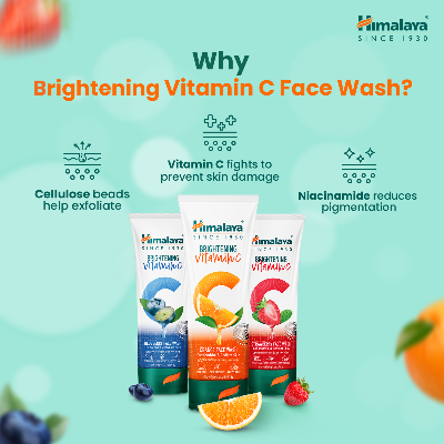 Picture of Himalaya Brightening Vitamin C Strawberry Face Wash 100ml