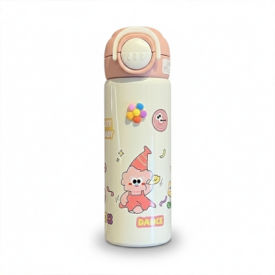 Picture of 2024 Cute Girls’ Thermos Bottle – 500ml | Stylish Stainless Steel Insulated Flask with Handle