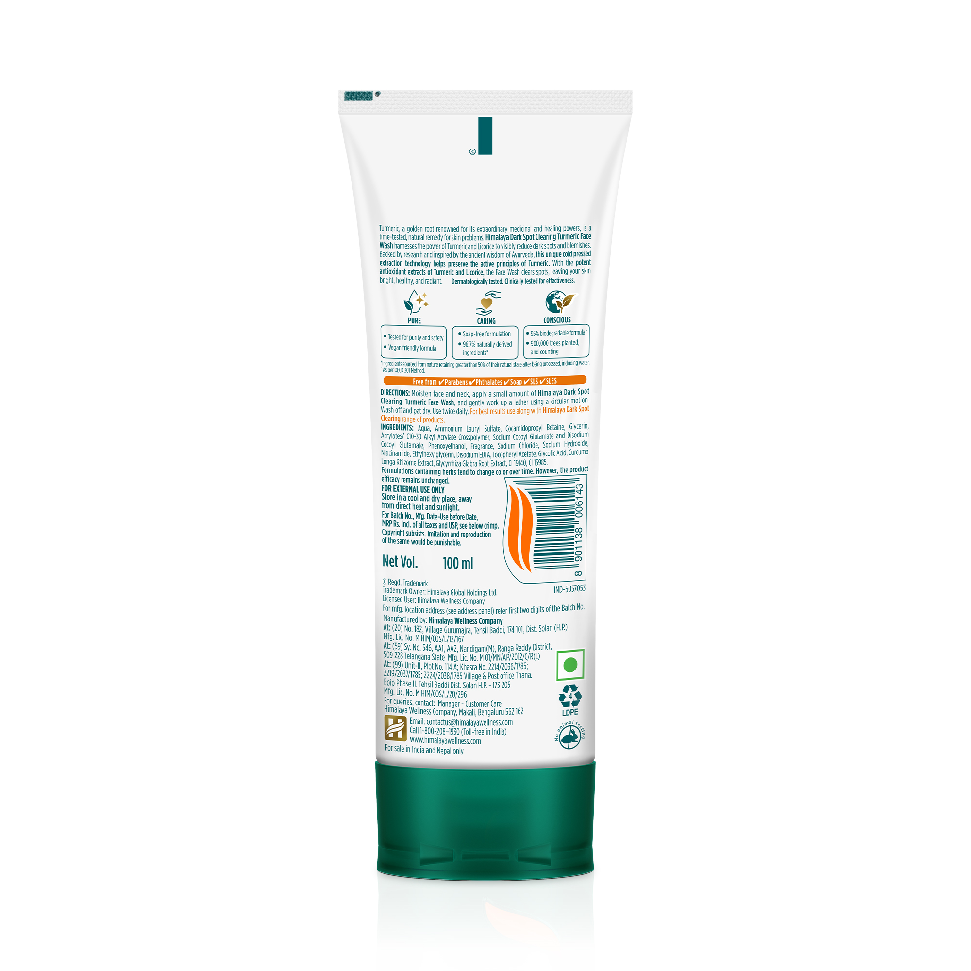 Picture of Himalaya Dark Spot Clearing Turmeric Face Wash 100 ml