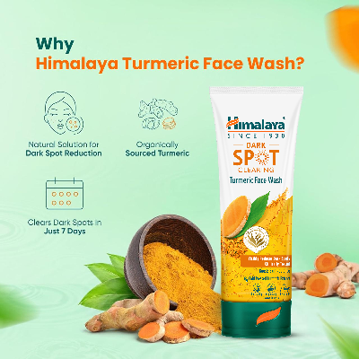 Picture of Himalaya Dark Spot Clearing Turmeric Face Wash 100 ml