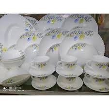 Picture of 38Pcs Pyrex Opal Glassware White Oven Save Dinner Set - Dinner Set