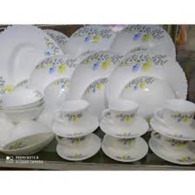 Picture of 38Pcs Pyrex Opal Glassware White Oven Save Dinner Set - Dinner Set