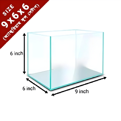 Picture of Glass Made Deshi Aquarium For Fish With All Accessories You Don't Have To Buy Anything (Small Size 9x6x6 Inches)