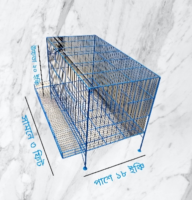 Picture of Murgir Cage Coop Cage Chicky Cage With Tray for 30 Murgi Can Easily Stay Together Cage Size 36"/18" ir 24/18 Inc  Cash on delivery available
