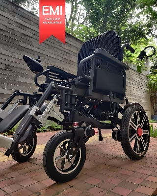 Picture of Electric Wheelchair Foldable Power Riding - Electric Wheelchair for Elderly， Disabled and Hemiplegic Patients