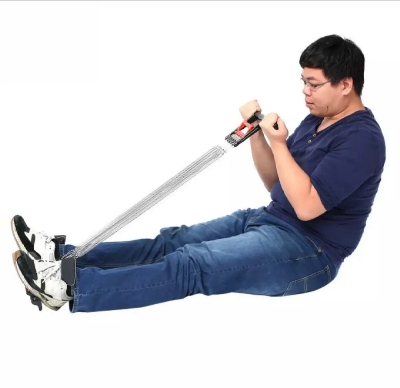 Picture of 3 in 1 Chest Expander Spring for Men Inbuilt Hand Gripper Cum Tummy Trimmer Exerciser with 5 Detachable Springs for Home Mini Gym