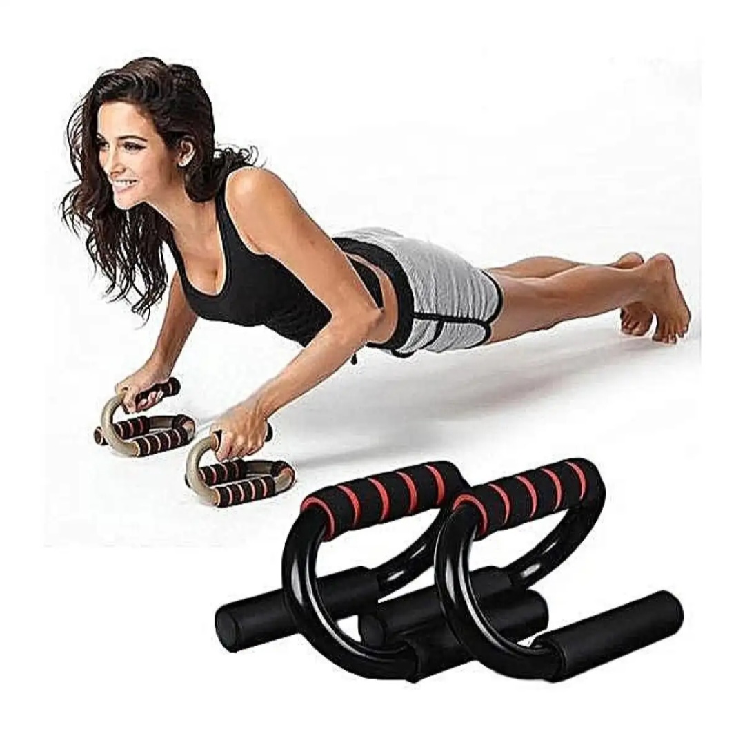 Picture of 2 pcs Push Up Bars-Black & Silver