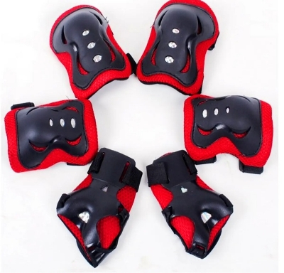 Picture of 6 Pieces Kids Outdoor Sports Protective ear Knee Pads Elbow Pads Wrist uards Roller Skating Safety Protection