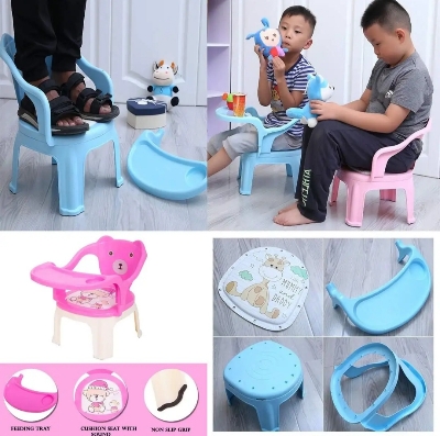 Picture of Baby Chair, with Tray Strong and Durable Plastic Chair for Kids/Plastic School Study Chair/Feeding Chair for Kids, Portable High Chair for Kids  Cash On Delivery Available