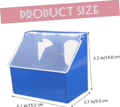 Picture of Pigeon Hanging Food Box Small Bird Cup Household Quail Feeder Bird Accessories Bird Food Trough Chicken Drinker Cups Pigeon Feeding Supplies Pigeon Supplies Plastic Multifunction