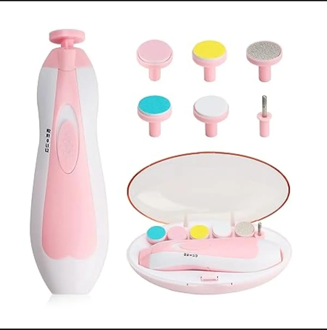 Picture of Electric Nail Trimmer for Baby Newborn Nail Trimmer Manicure Kit For Baby Baby Nail Trimmer Nail Care High Quality Baby Nail Trimmer Gift set Baby Care Set Electric Manicure Set Electric Nail Cutter for Baby
