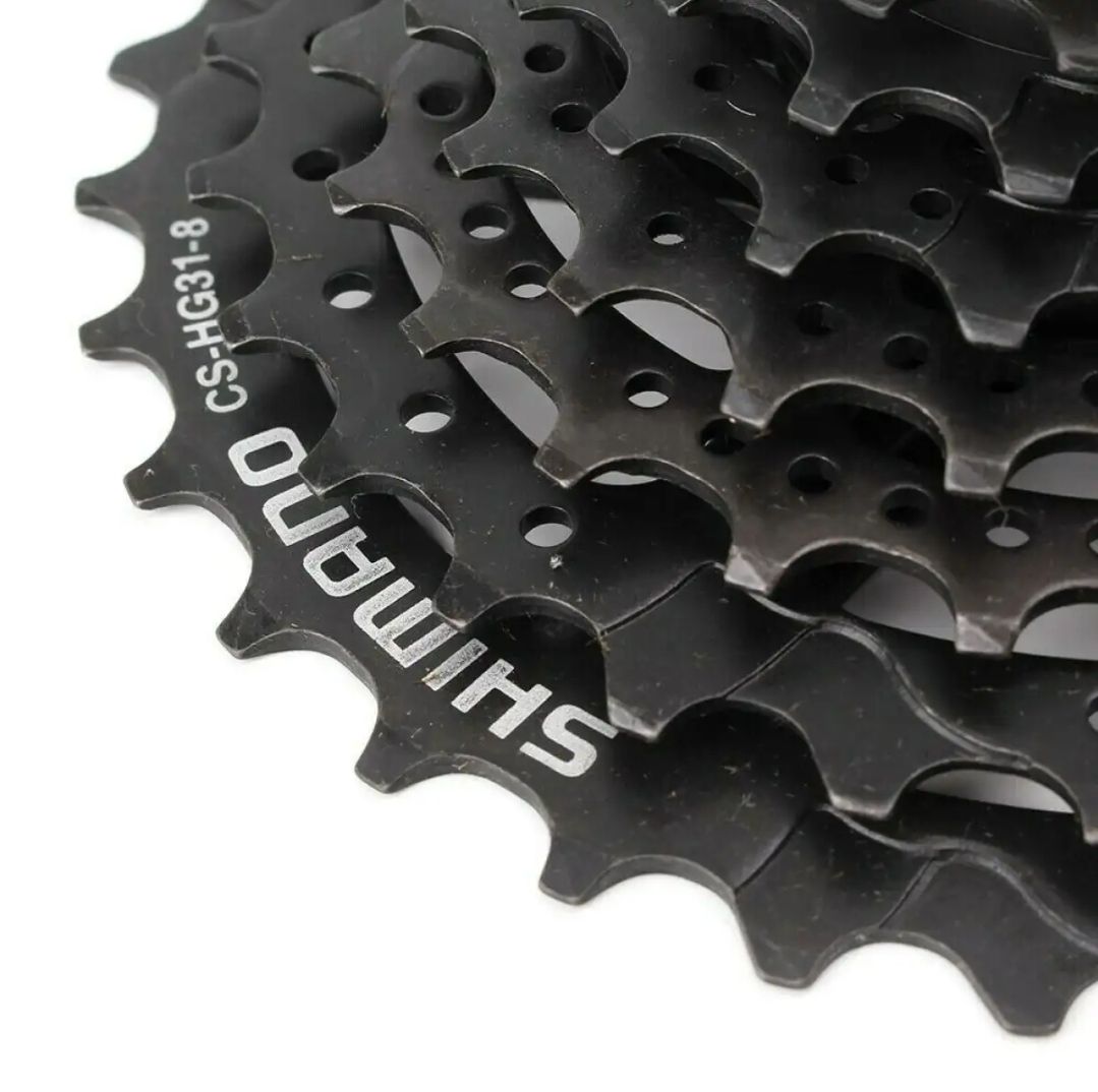 Picture of Shimano 8 Speed Cassette. Shimano CS-HG200-8 - Bike Cycle